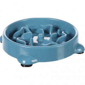 Кръгла купа за бавно хранене за лакоми кучета - Flamingo SLOW FEEDER BENO 300 ml 16 x 16 x 3,5 см 